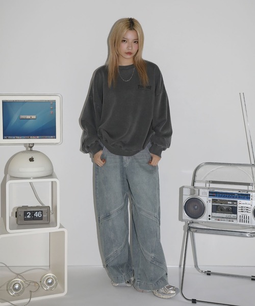 「THRASHER」 スウェットカットソー S グレー メンズ_画像9