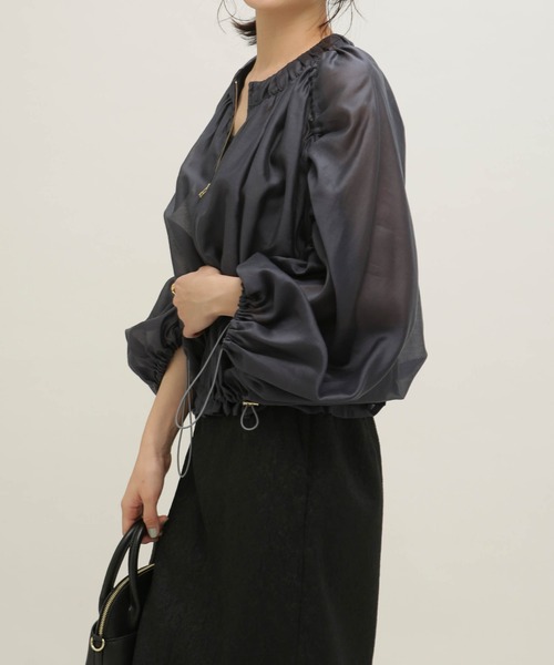 「NANO universe」 ブルゾン FREE グリーン レディース_画像4