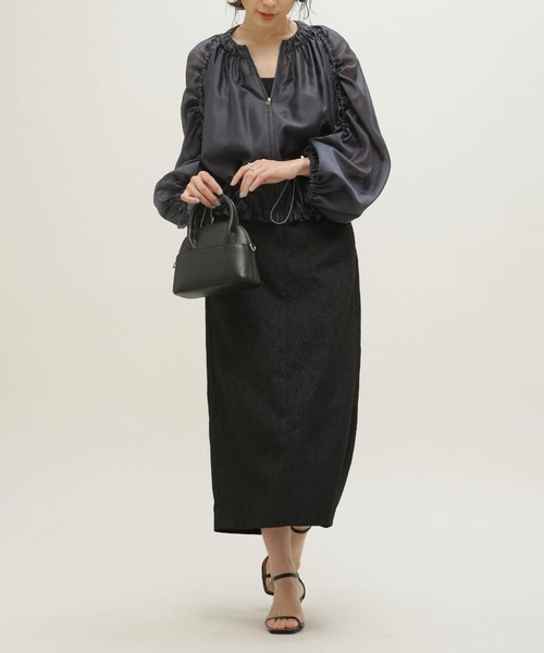 「NANO universe」 ブルゾン FREE グリーン レディース_画像6