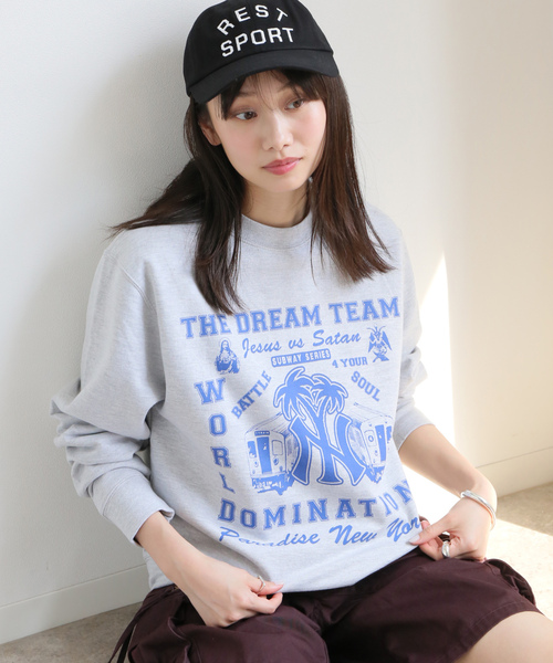「Oriens JOURNAL STANDARD」 スウェットカットソー SMALL チャコールグレー レディース_画像4