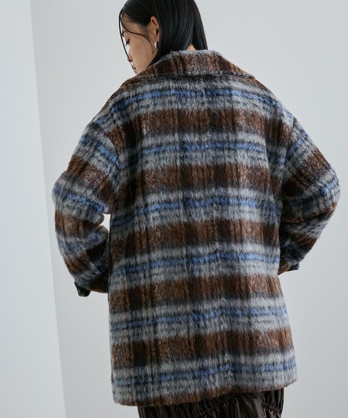 「VIS」 ピーコート M ライトグレー レディース_画像9