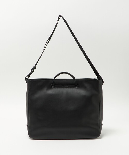 smile999 ⭐︎TOMOE ブラック レザー ショルダーバッグ TOMOE（トモエ） 最大50% 1/25限定 バッグ ショルダーバッグ