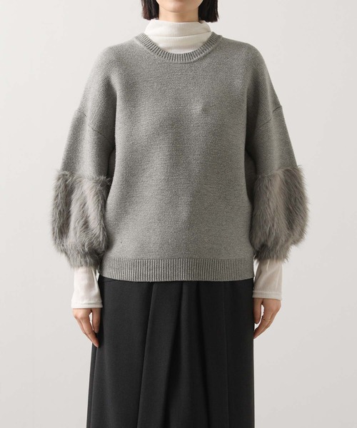 新品タグ付✨トラッツォドンナ ふわふわシャギーニットプルオーバー TORRAZZO DONNA】シャギーニットトップス（ニット/セーター