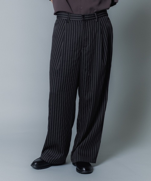 「MandO(Auntie Rosa)」 スラックス MEDIUM ライトグレー メンズ_画像8