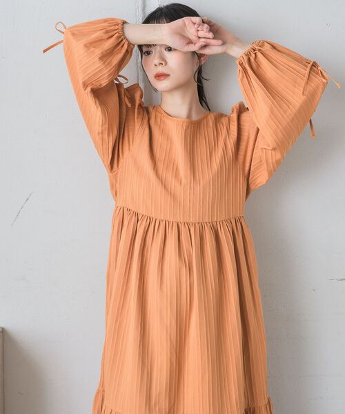 「RETRO GIRL」 長袖ワンピース FREE ブラック レディース_画像2