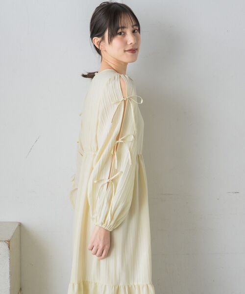 「RETRO GIRL」 長袖ワンピース FREE ブラック レディース_画像4