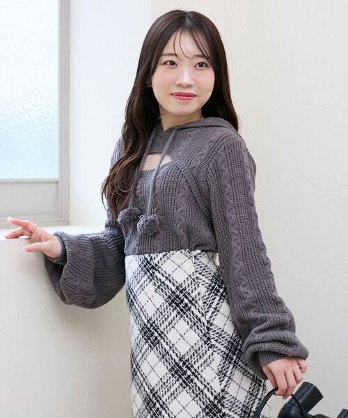 MAJESTIC LEGON（マジェスティックレゴン） ニット セーター ポンポン