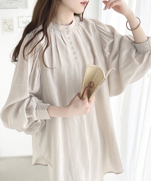 「classicalelf」 長袖ブラウス X-LARGE ブルー レディース_画像3