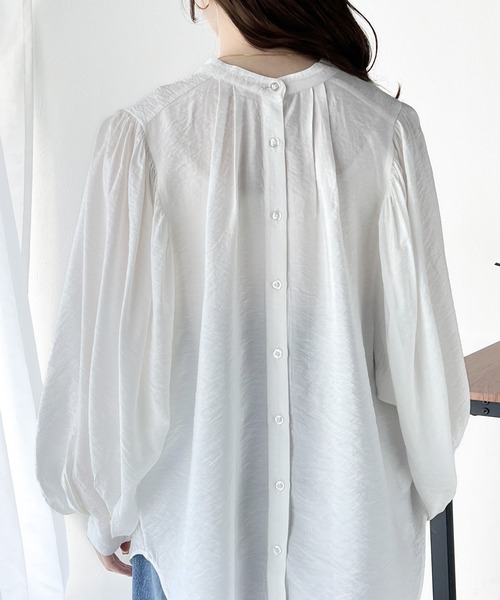 「classicalelf」 長袖ブラウス X-LARGE ブルー レディース_画像8