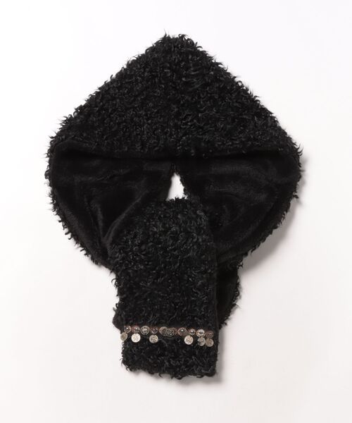 「チャイハネ」 マフラー FREE グレー レディース_画像3