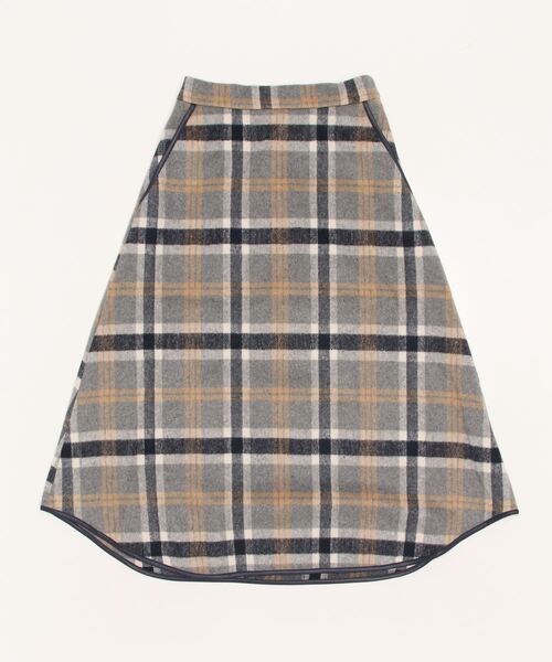 「SHIPS any」 フレアスカート 36 グレー レディース_画像2