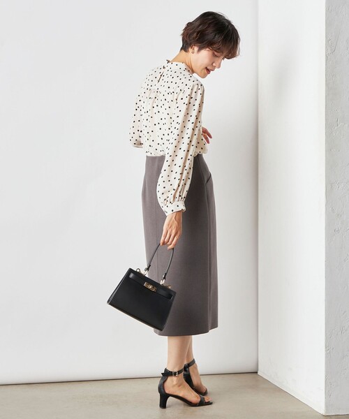 「NOLLEY'S Sophi」 長袖ブラウス 38 グレイッシュブルー レディース_画像6