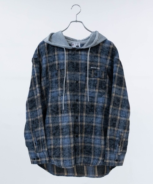 「Red Cap Girl」 長袖シャツ LARGE サンドベージュ メンズ_画像4