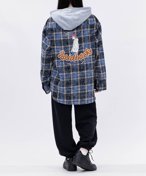 「Red Cap Girl」 長袖シャツ LARGE サンドベージュ メンズ_画像7