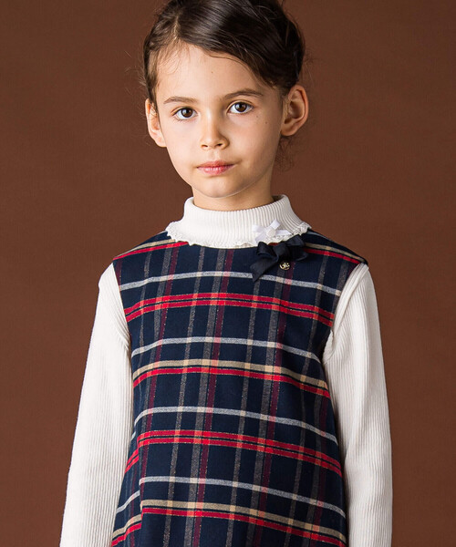 「Tartine et Chocolat」 「KIDS」ノースリーブワンピース 120cm ブルー系その他2 キッズ_画像3