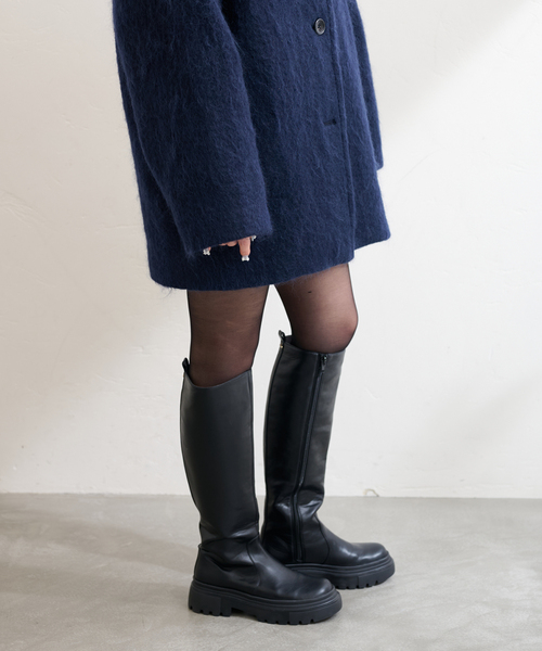 「LE TALON」 ロングブーツ MEDIUM ブラック系その他 レディース_画像5