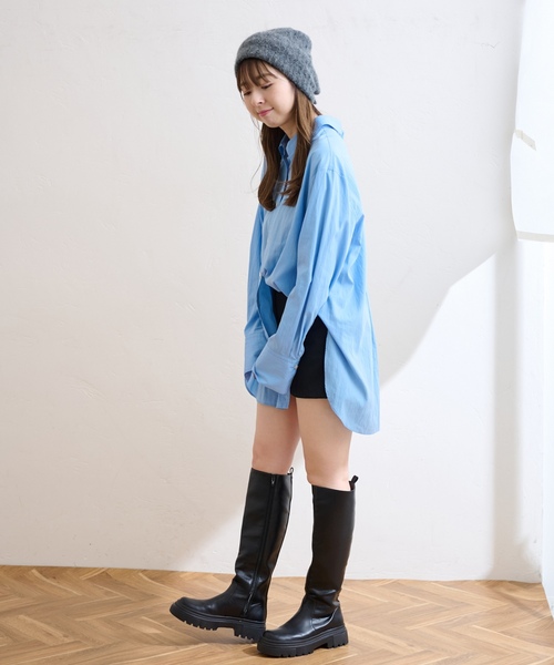 「LE TALON」 ロングブーツ MEDIUM ブラック系その他 レディース_画像9