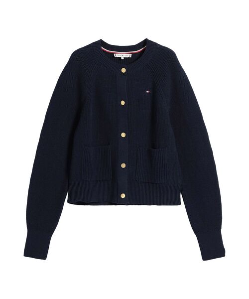トミーヒルフィガーニットカーディガン TOMMY HILFIGER（トミー・ヒルフィガー） ニット セーター コットン