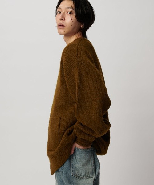 「Lui's」 ニットカーディガン 1 ブラック メンズ_画像5