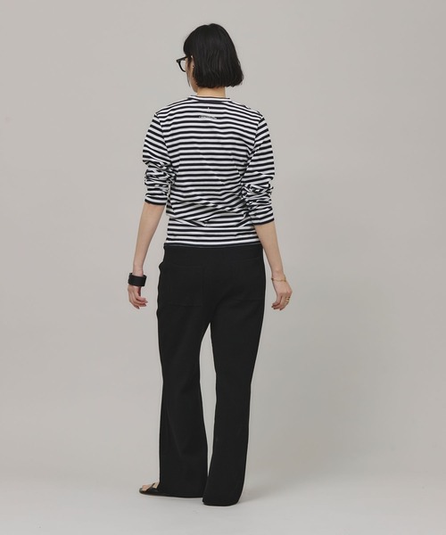 「Curensology」 イージーパンツ FREE チャコールグレー レディース_画像5