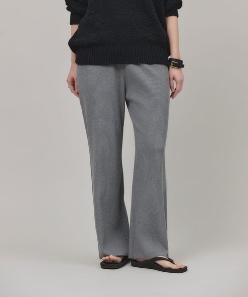 「Curensology」 イージーパンツ FREE チャコールグレー レディース_画像6