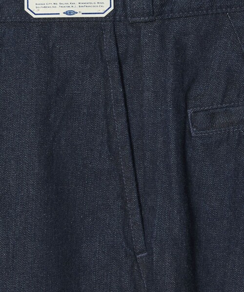ジーンズ 「Lee x Scye for UNITED ARROWS」CHETOPA WORK TROUSERS/ワンウォッシュ デニム トラウザーズの画像