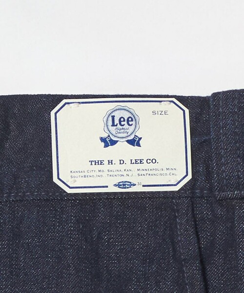 ジーンズ 「Lee x Scye for UNITED ARROWS」CHETOPA WORK TROUSERS/ワンウォッシュ デニム トラウザーズの画像