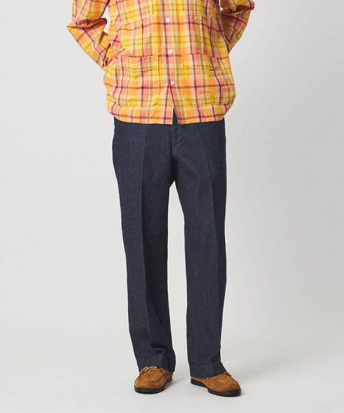 ジーンズ 「Lee x Scye for UNITED ARROWS」CHETOPA WORK TROUSERS/ワンウォッシュ デニム トラウザーズの画像
