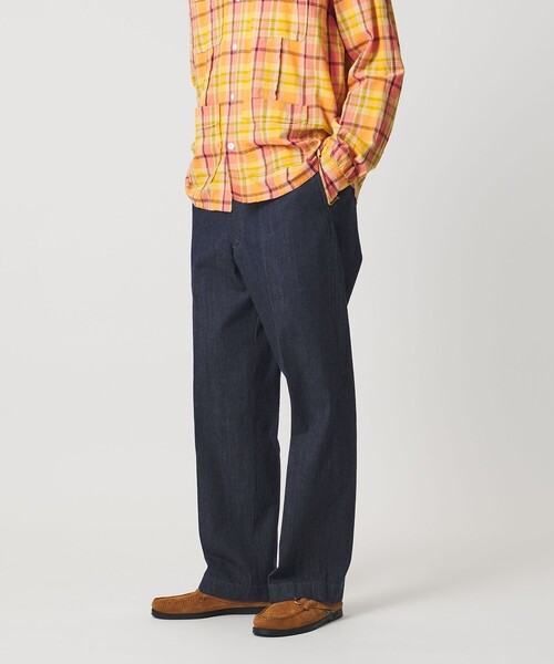 ジーンズ 「Lee x Scye for UNITED ARROWS」CHETOPA WORK TROUSERS/ワンウォッシュ デニム トラウザーズの画像
