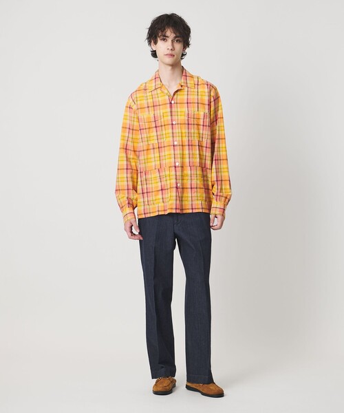 ジーンズ 「Lee x Scye for UNITED ARROWS」CHETOPA WORK TROUSERS/ワンウォッシュ デニム トラウザーズの画像