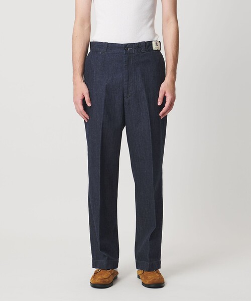 ジーンズ 「Lee x Scye for UNITED ARROWS」CHETOPA WORK TROUSERS/ワンウォッシュ デニム トラウザーズの画像