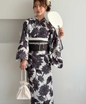 浴衣 アソート花柄浴衣3点セット レディースの詳細画像2