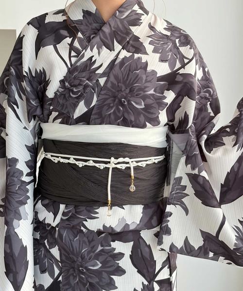 浴衣 アソート花柄浴衣３点セット レディースの画像