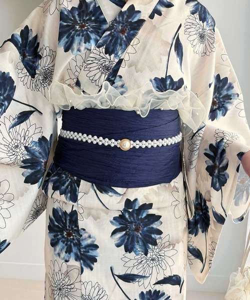 浴衣 アソート花柄浴衣３点セット レディースの画像