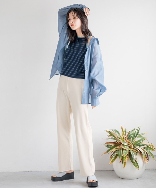 「LOWRYS FARM」 ヒールサンダル LARGE ブラック レディース_画像6