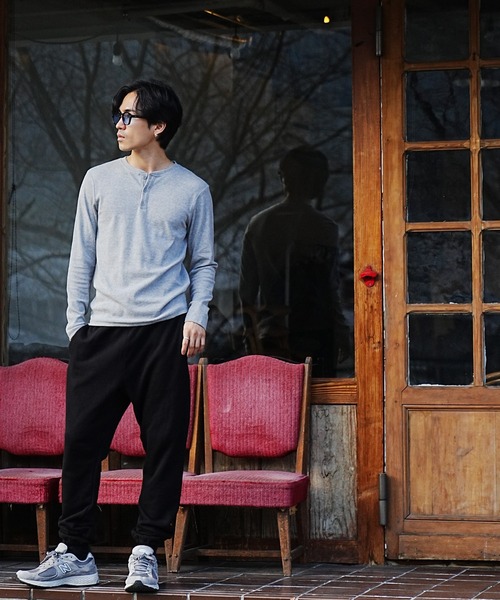 美品　完売品grancyヘンリーネックロンT即購入可 NEVER） Acquiesce ヘンリーネック tシャツ スパンテレコヘンリー