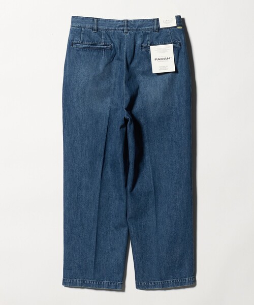 FARAH（ファーラー） ジーンズ 2タック ワイド デニム スラックス