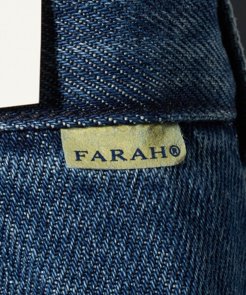 FARAH（ファーラー） ワイドパンツ ジーンズ 2タック ワイド デニム