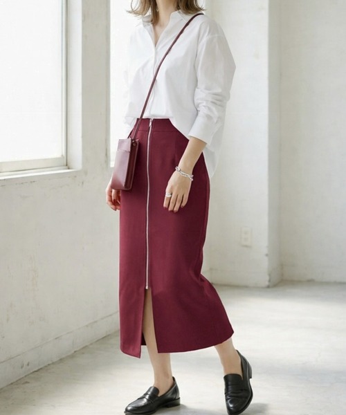 itto スカート 2倍コーデを楽しめる！リバーシブルフロントジップ