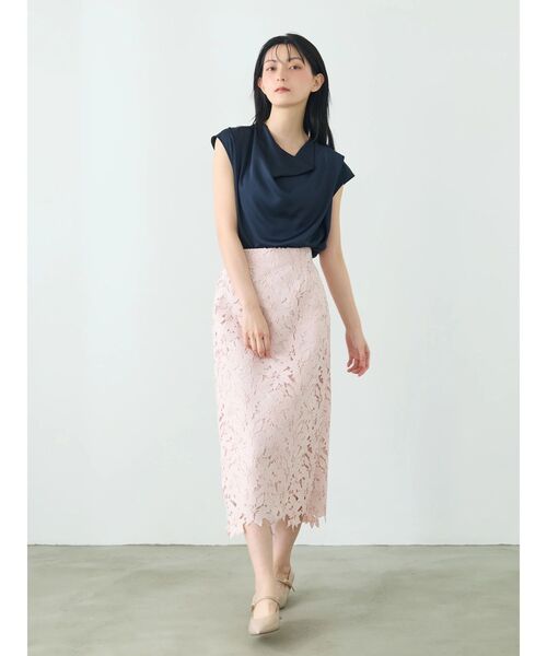 TONAL（トーナル） スカート 入学式 卒業式 ケミカルレースタイト