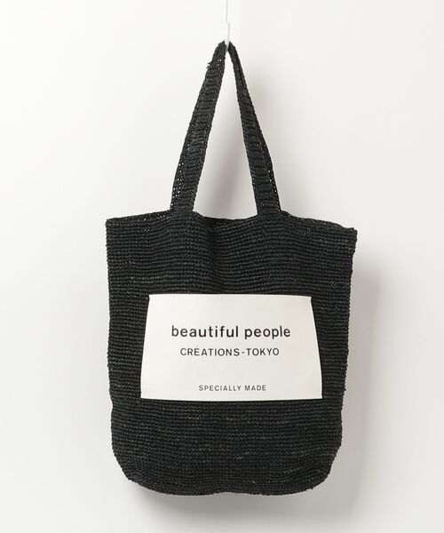 「beautiful people」 トートバッグ FREE ブラック レディース