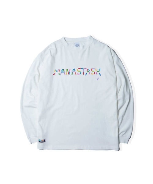 「MANASTASH」 長袖Tシャツ 2XL ホワイト メンズ_画像3