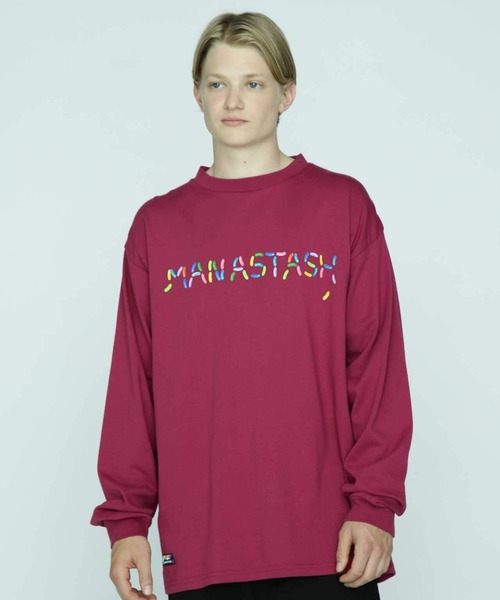 「MANASTASH」 長袖Tシャツ 2XL ホワイト メンズ_画像4