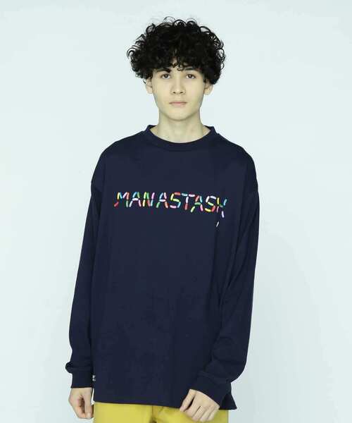 「MANASTASH」 長袖Tシャツ 2XL ホワイト メンズ_画像7