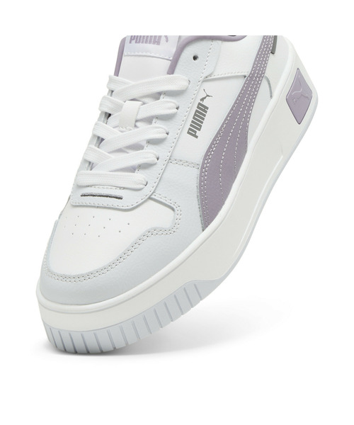 「PUMA」 ローカットスニーカー 22.0cm ホワイト×グレー レディース_画像8