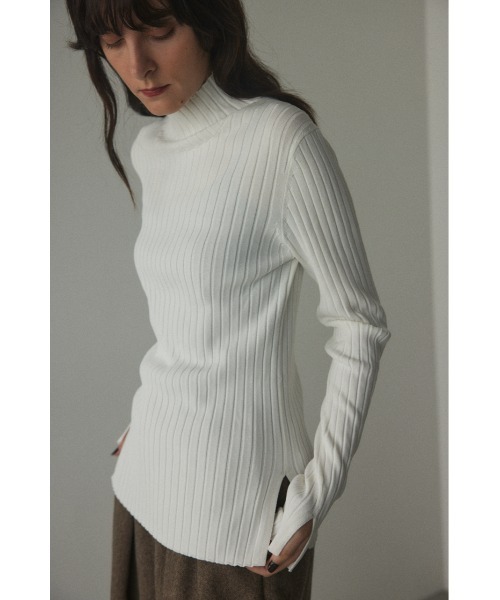 「BLACK BY MOUSSY」 長袖ニット FREE レッド レディース_画像2
