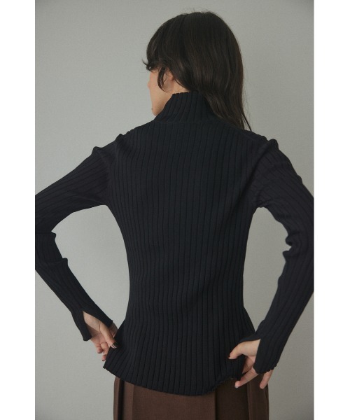 「BLACK BY MOUSSY」 長袖ニット FREE レッド レディース_画像9