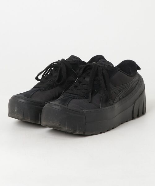 「Onitsuka Tiger」 ローカットスニーカー 23.5 ブラック×ブラック レディース
