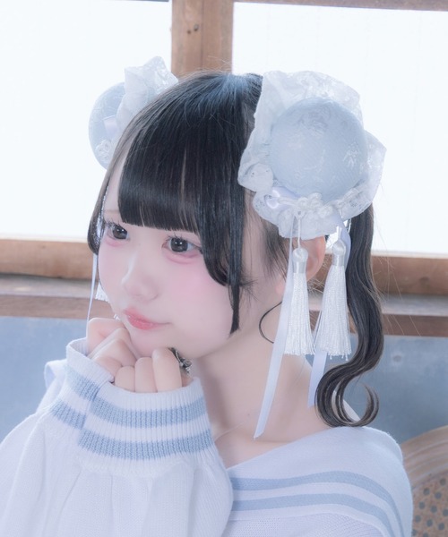 Whinny ヘアクリップ Whinny/「2個セット」ぱんだなりきりぽんぽん