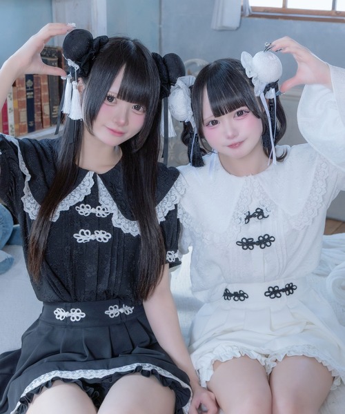 にょっき様order髪飾り♡ Whinny ヘアクリップ Whinny/「2個セット」ぱんだなりきりぽんぽん